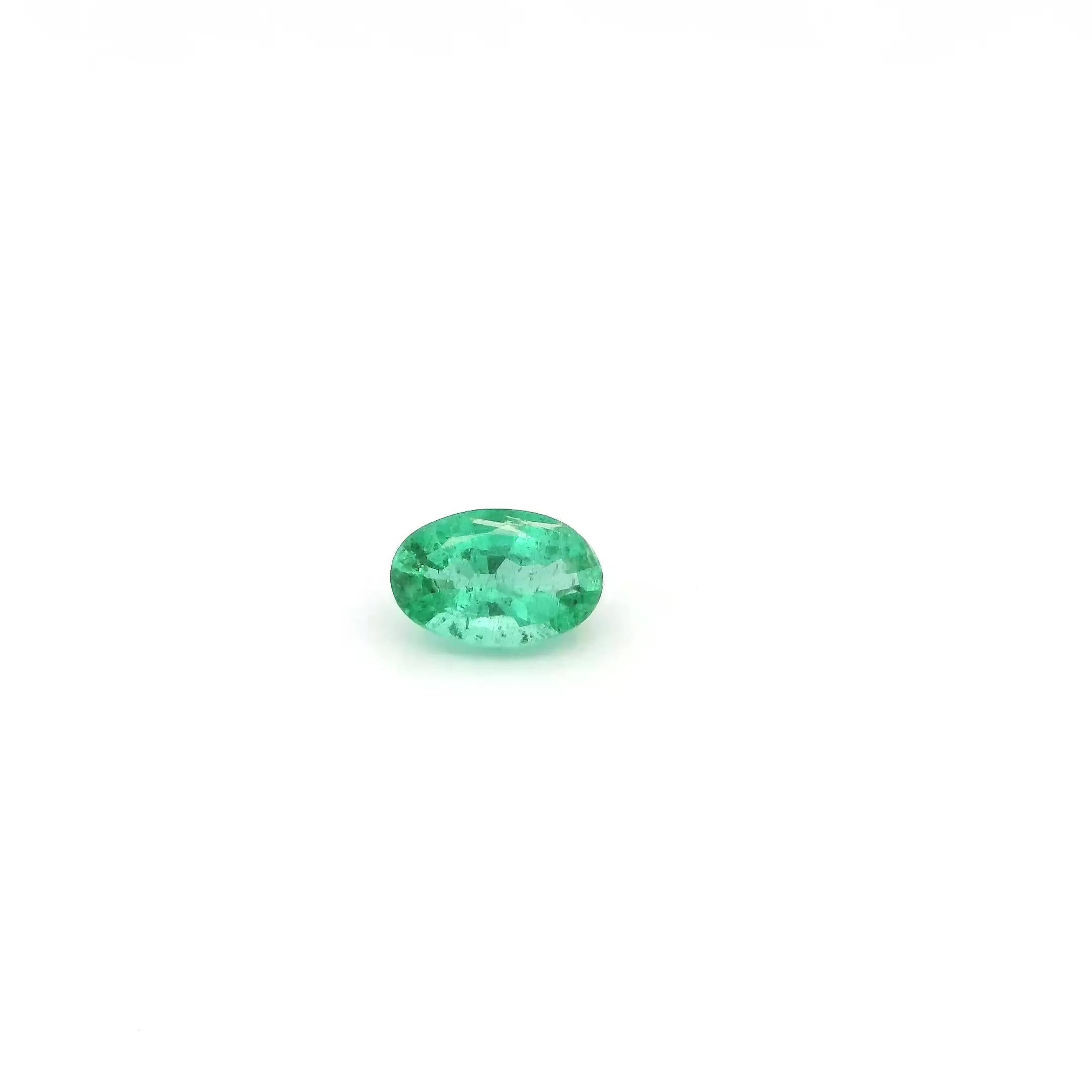 0.27ct Oval Natural Emerald (Colour Green, Clarity Slightly Included, Cut Faceted)