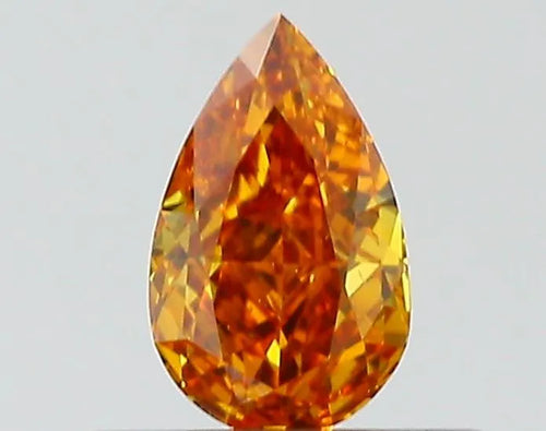 0.29ct Pear Natural Diamond (Colour Fancy Deep Brownish Orange, Clarity VS2, GIA Certified)