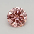 0.39ct Round Lab Grown Diamond (Colour Fancy Vivid Pink, Clarity VVS1, Cut EX, IGI Certified)