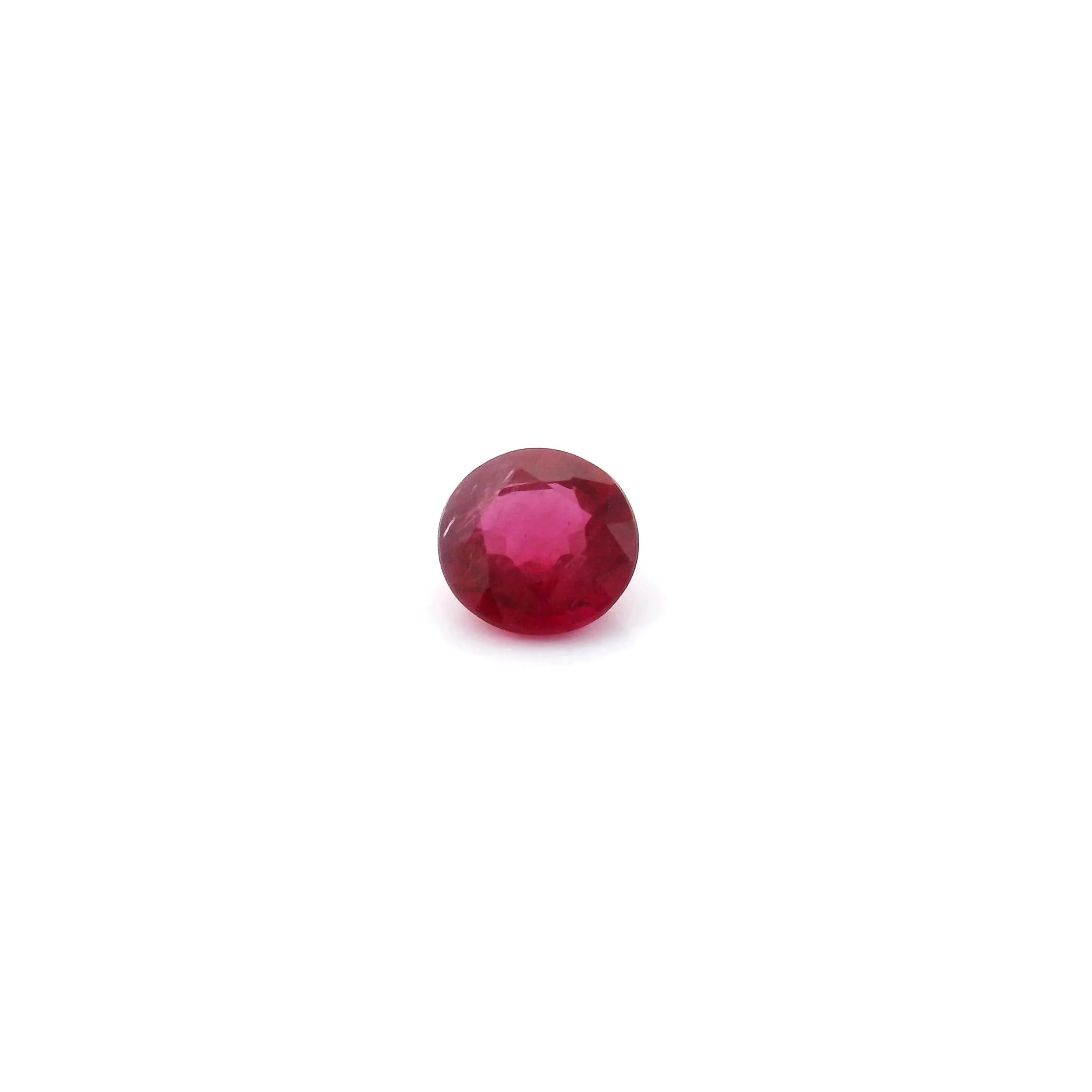 0.42ct Round Natural Ruby (Colour Red, Clarity Moderately Included, Cut Faceted)