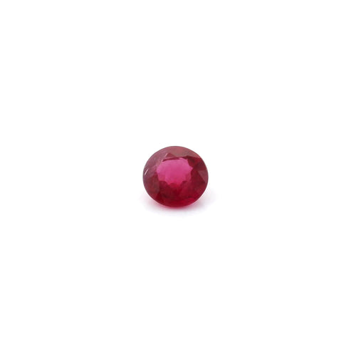 0.42ct Round Natural Ruby (Colour Red, Clarity Moderately Included, Cut Faceted)