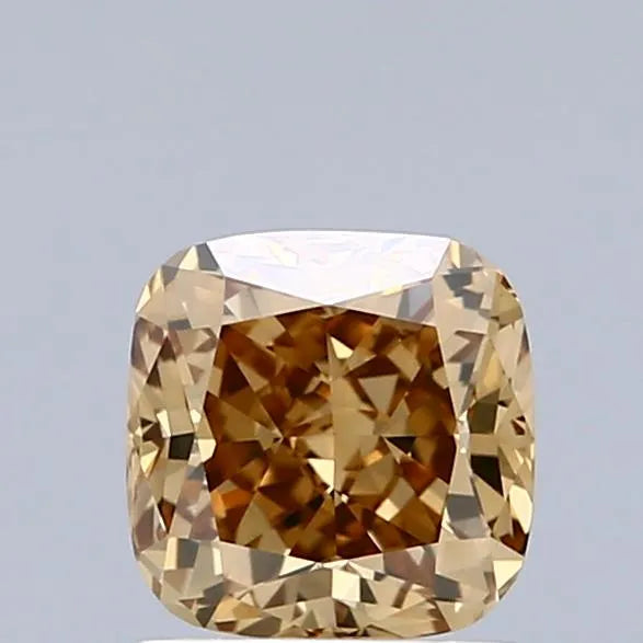 1.03ct Cushion brilliant Natural Diamond (Colour Fancy Orange, Clarity VS1, Uncertified)