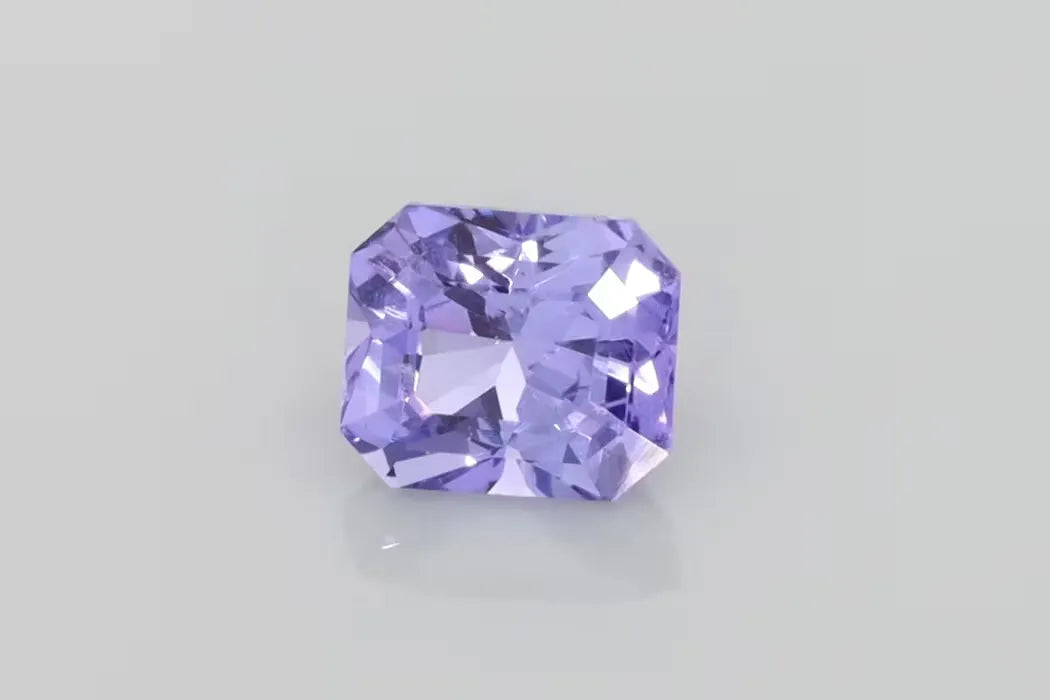 1.53ct Emerald Natural Sapphire (Colour Purple, Clarity Eye Clean, Cut Faceted)