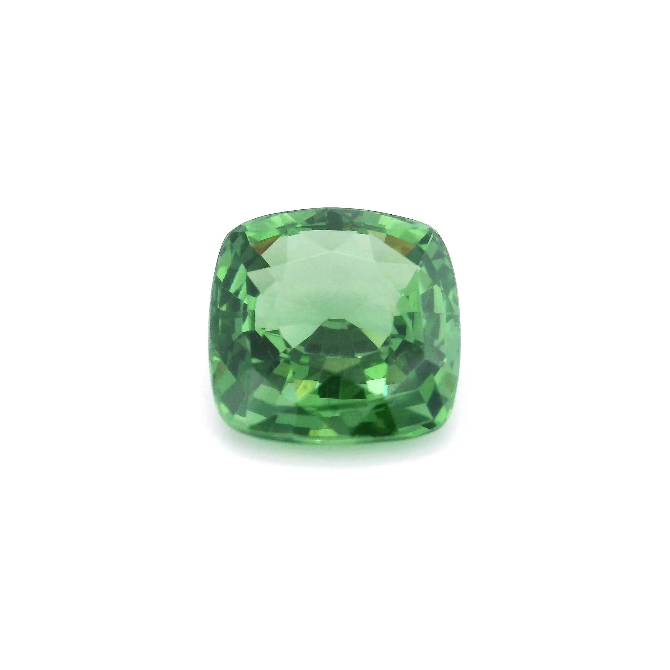 4.67ct Cushion Natural Zircon (Colour Green, Clarity Eye Clean, Cut Faceted)