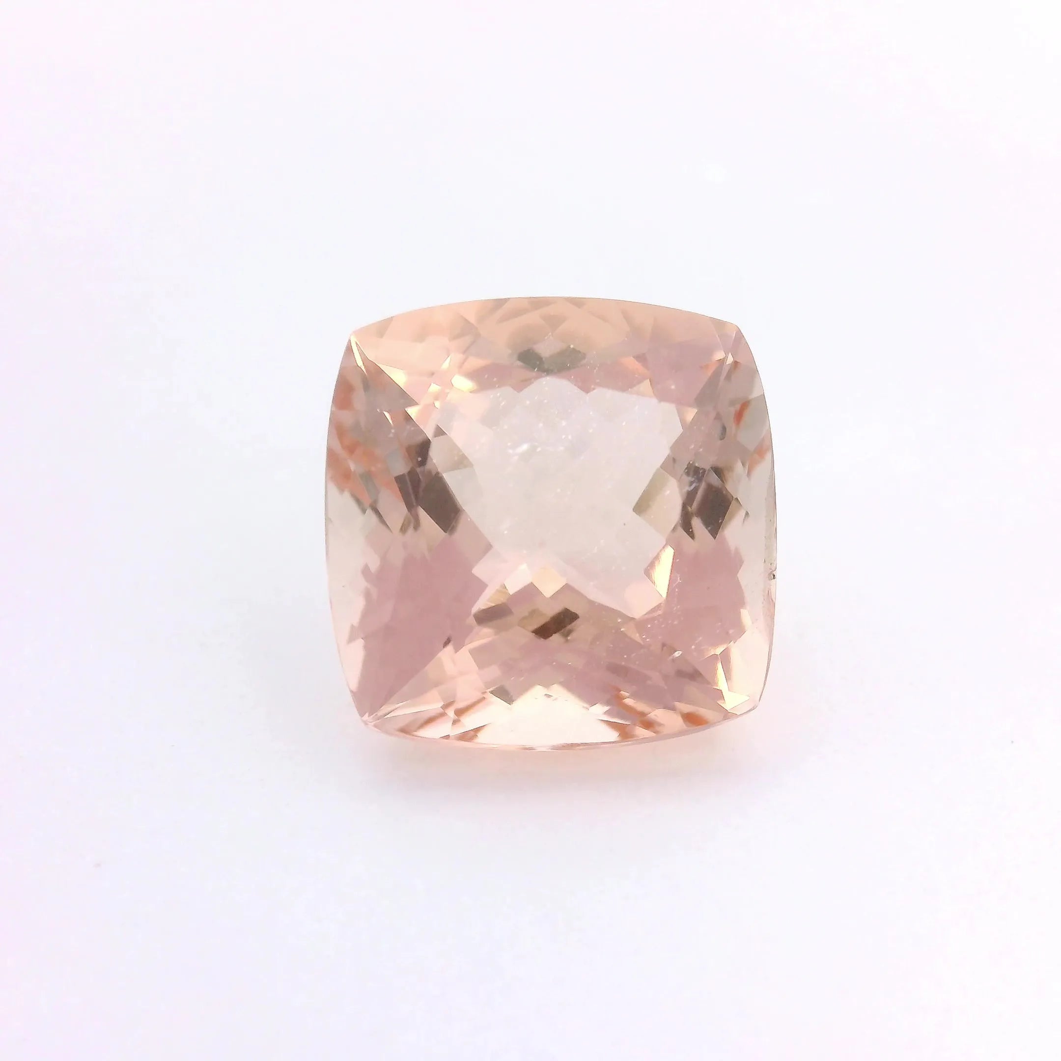 5.38ct Cushion Natural Morganite (Colour Pink, Clarity Eye Clean, Cut Faceted)