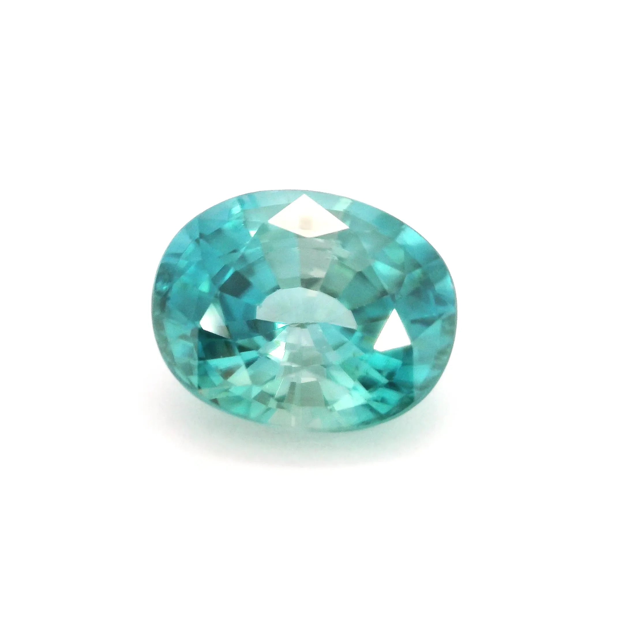 8.03ct Oval Natural Zircon (Colour Blue, Clarity Slightly Included, Cut Faceted)