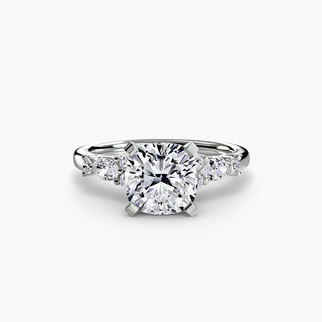 The Floral Accent Solitaire