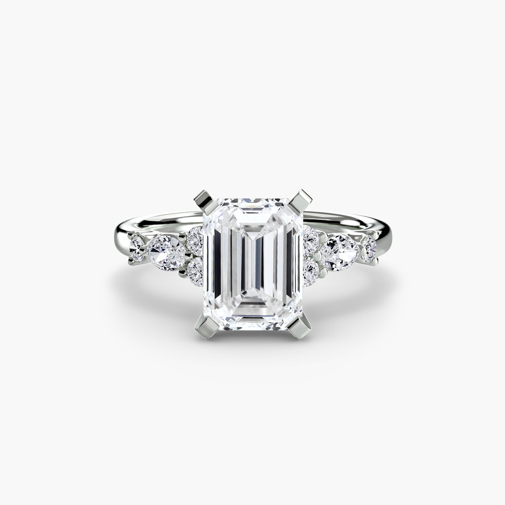 The Floral Accent Solitaire