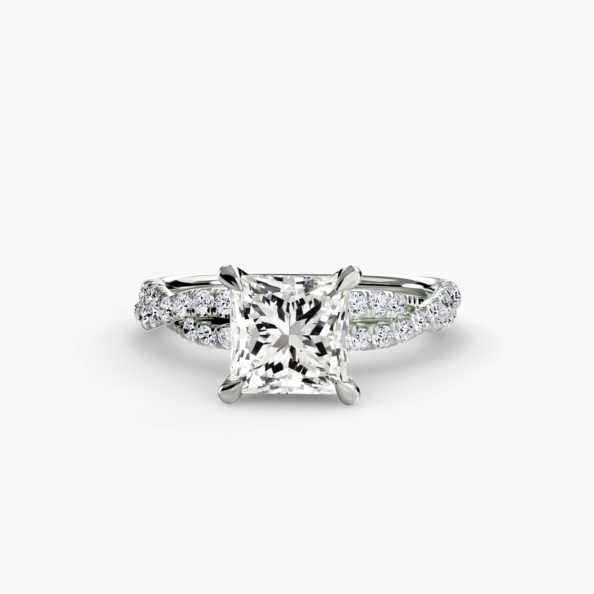 The Twisted Pavé Solitaire